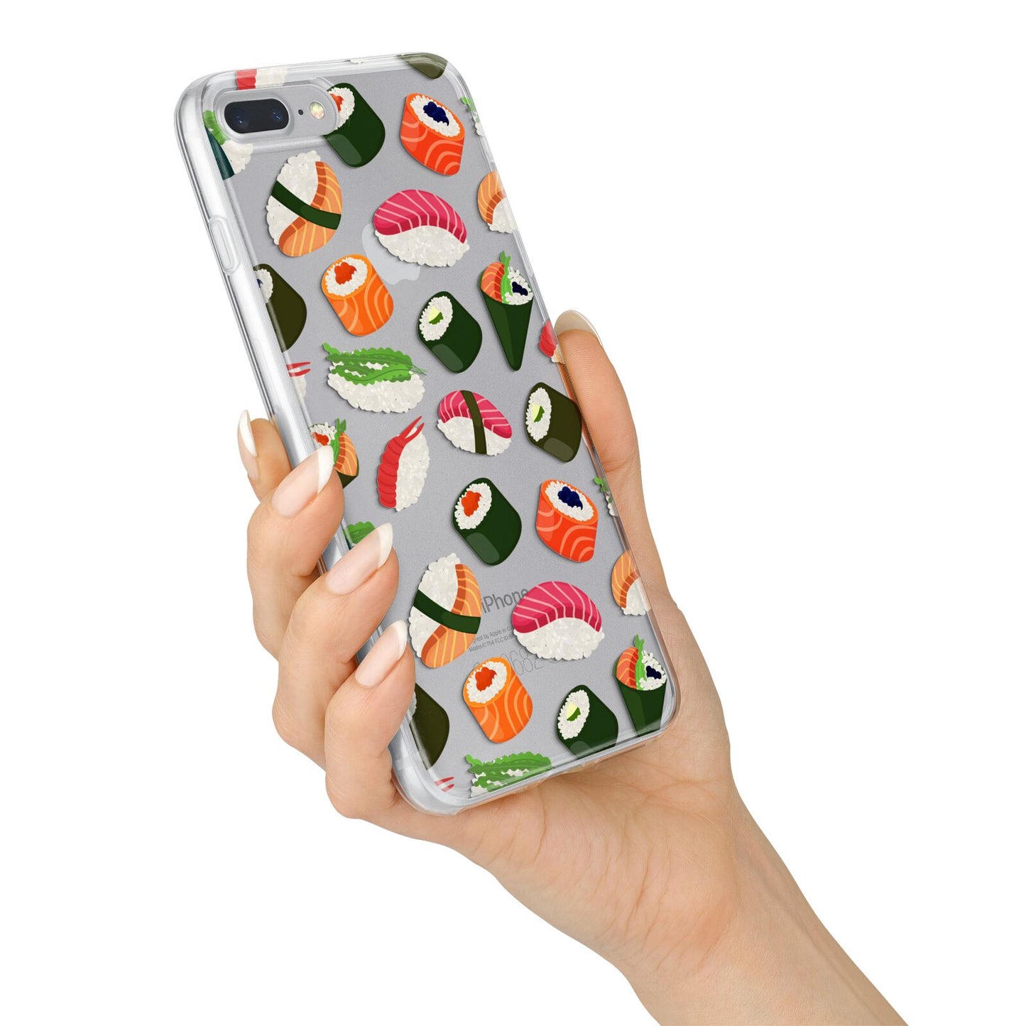 Sushi Fun iPhone 7 Plus Bumper Case on Silver iPhone Alternative Image