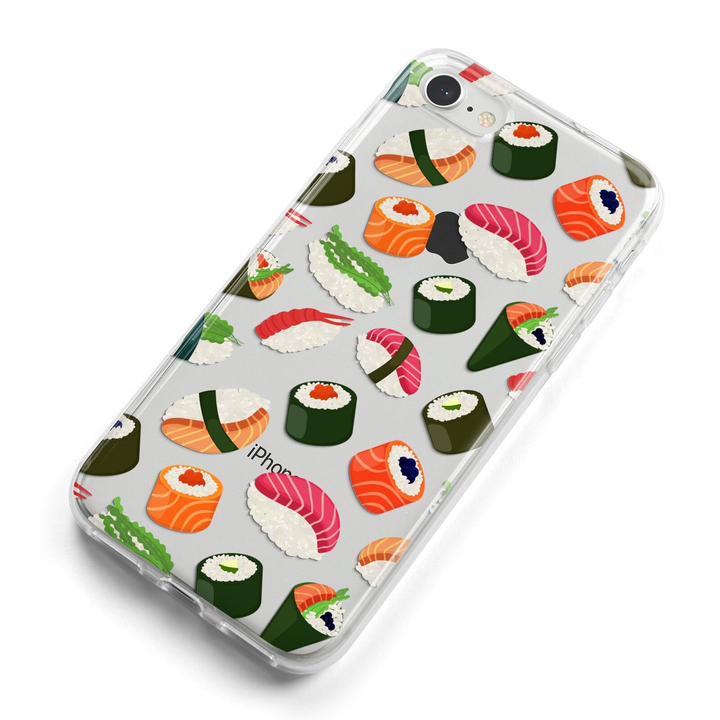 Sushi Fun iPhone 8 Bumper Case on Silver iPhone Alternative Image