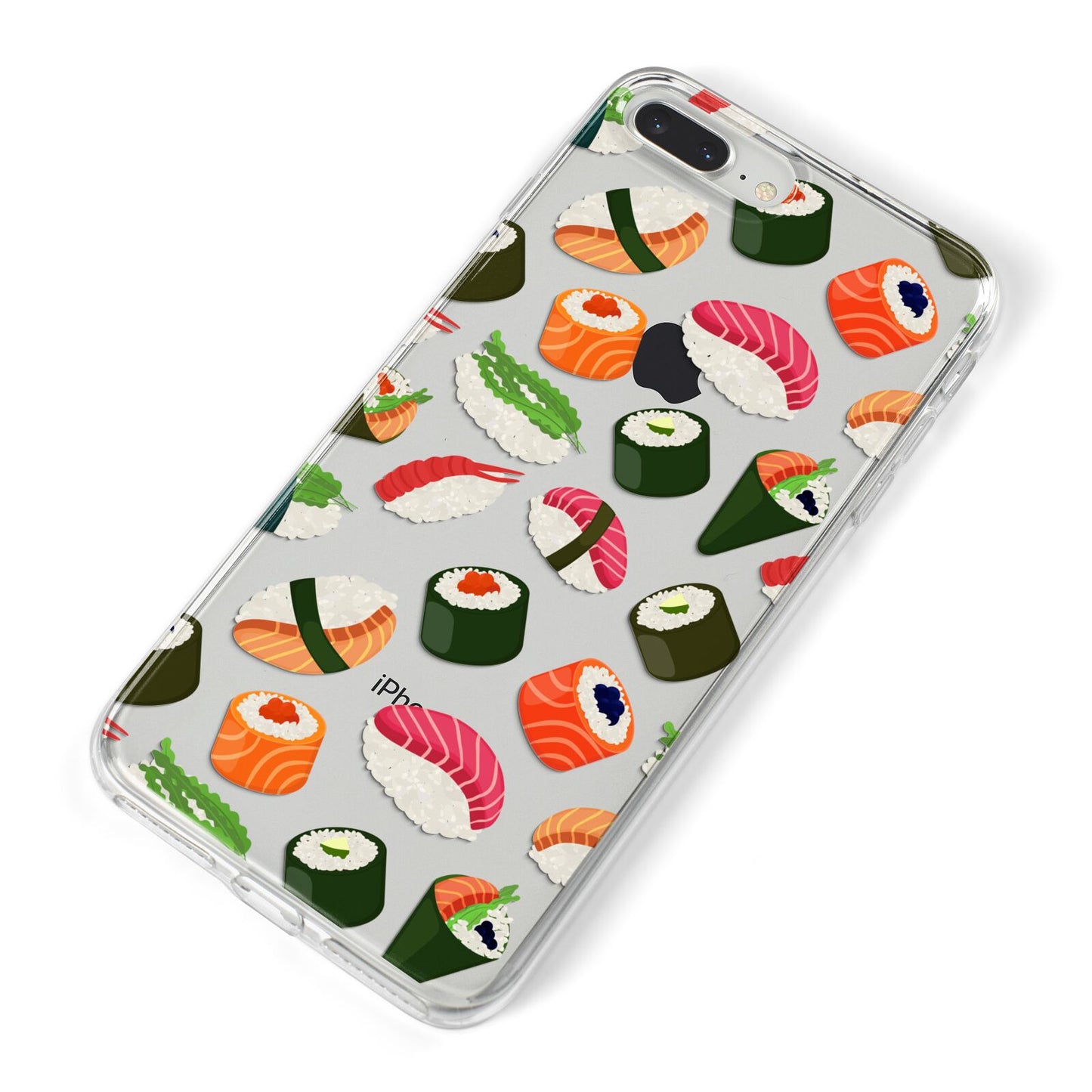 Sushi Fun iPhone 8 Plus Bumper Case on Silver iPhone Alternative Image