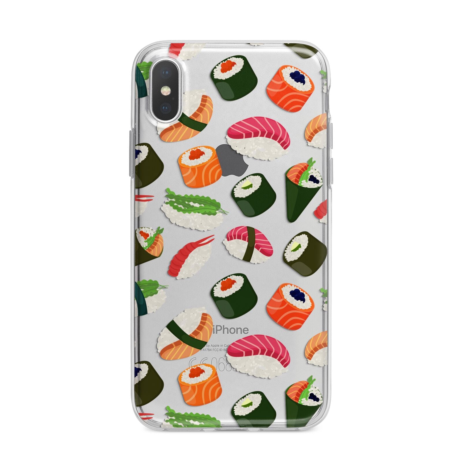 Sushi Fun iPhone X Bumper Case on Silver iPhone Alternative Image 1