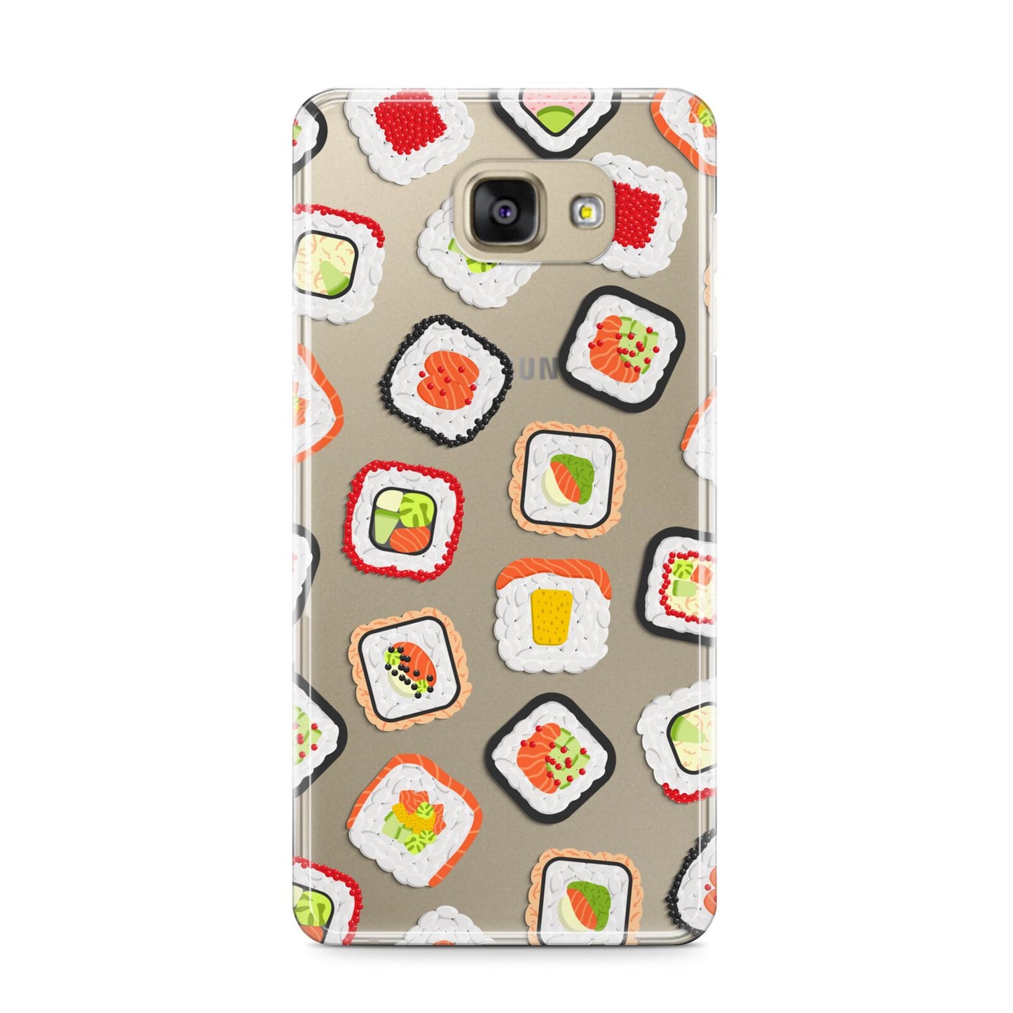 Sushi Samsung Galaxy A9 2016 Case on gold phone