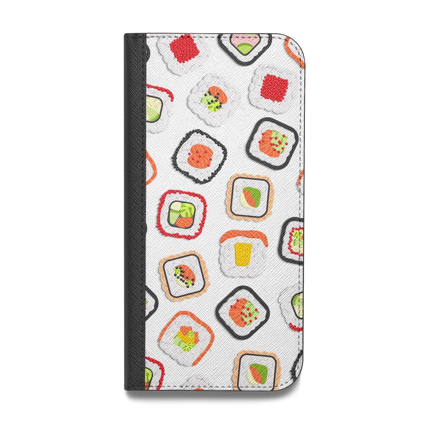 Sushi Vegan Leather Flip iPhone Case