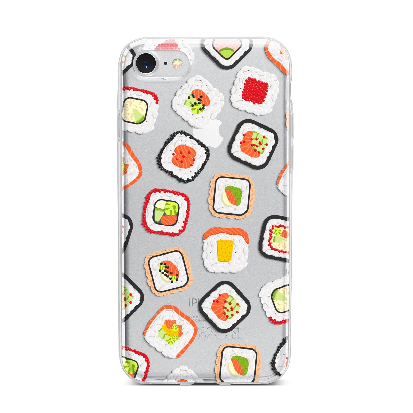 Sushi iPhone 7 Bumper Case on Silver iPhone