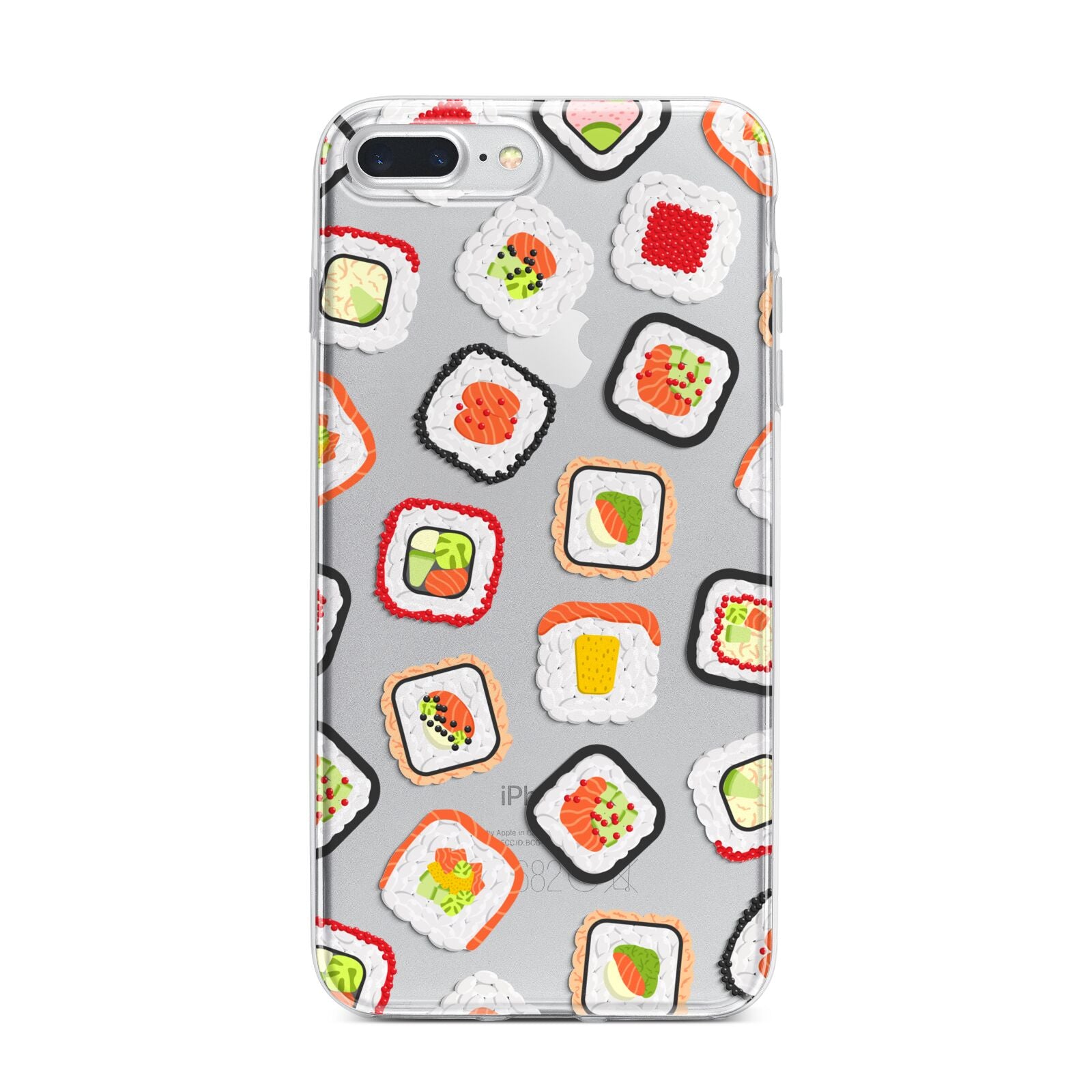 Sushi iPhone 7 Plus Bumper Case on Silver iPhone