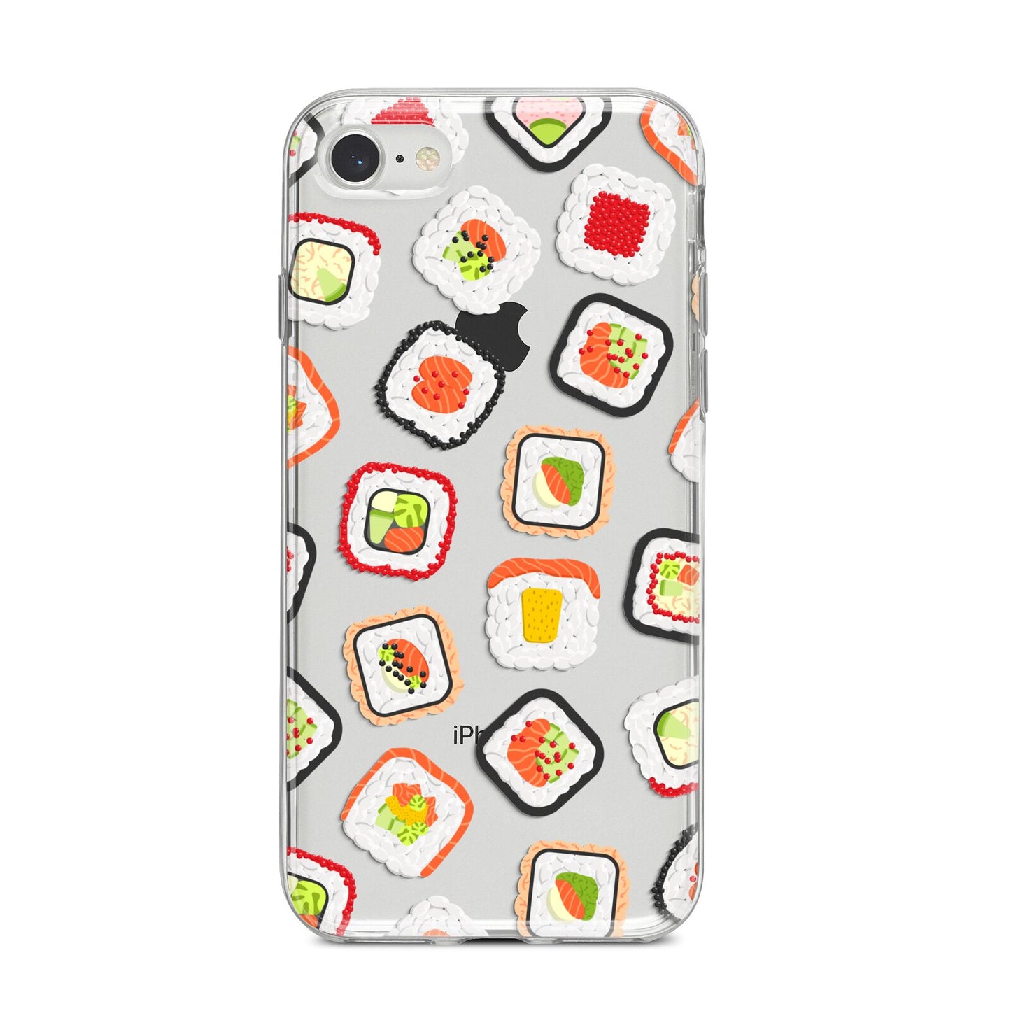 Sushi iPhone 8 Bumper Case on Silver iPhone