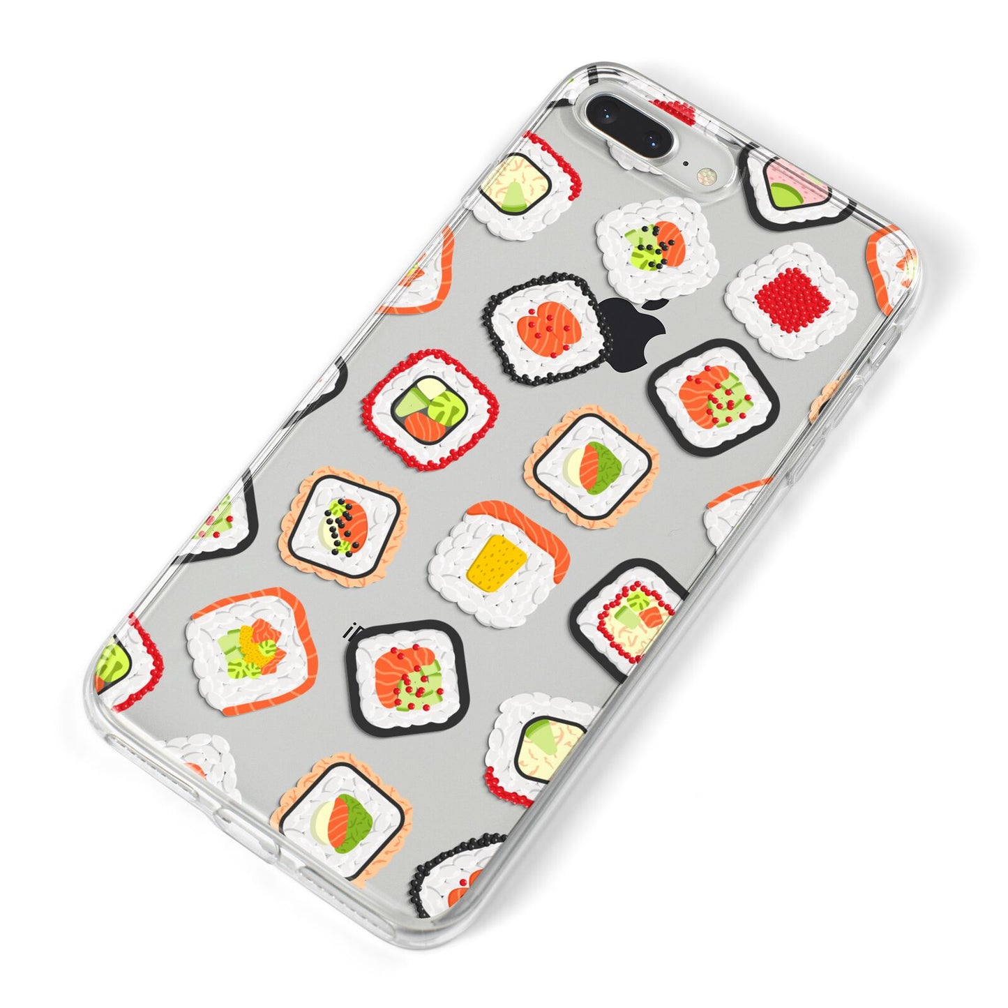 Sushi iPhone 8 Plus Bumper Case on Silver iPhone Alternative Image