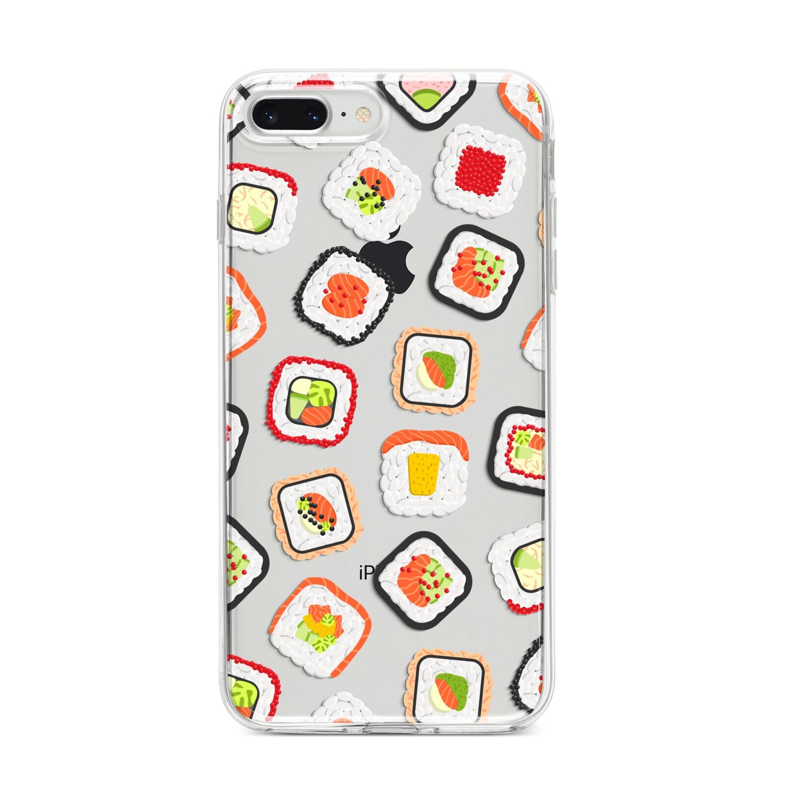 Sushi iPhone 8 Plus Bumper Case on Silver iPhone