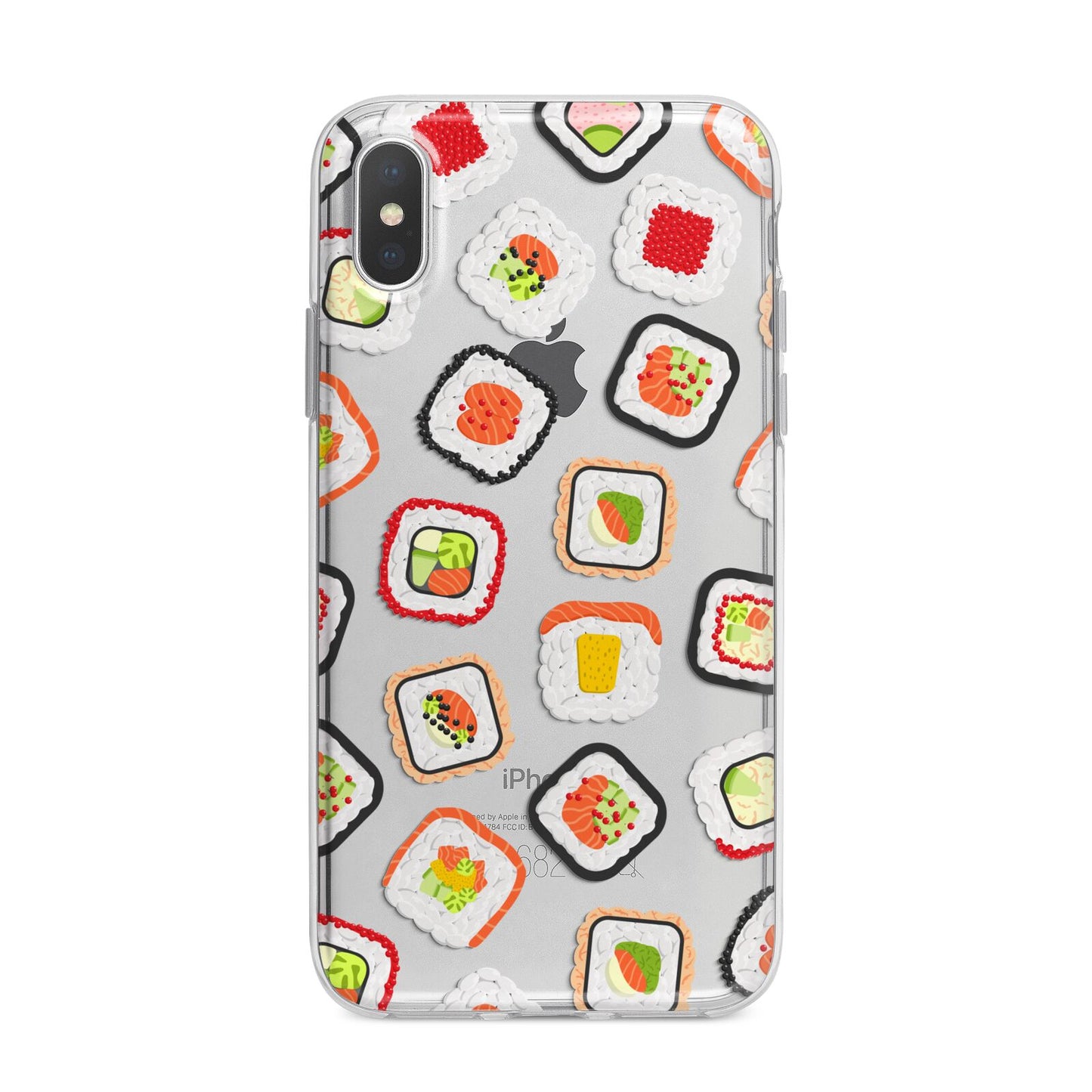 Sushi iPhone X Bumper Case on Silver iPhone Alternative Image 1