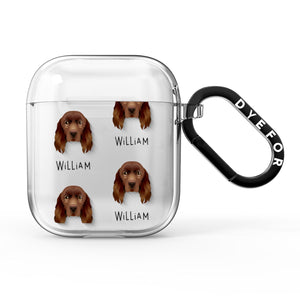 Sussex Spaniel Icon with Name AirPods Case