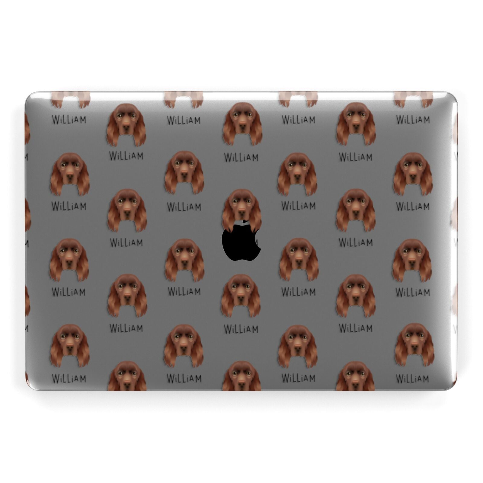 Sussex Spaniel Icon with Name Apple MacBook Case