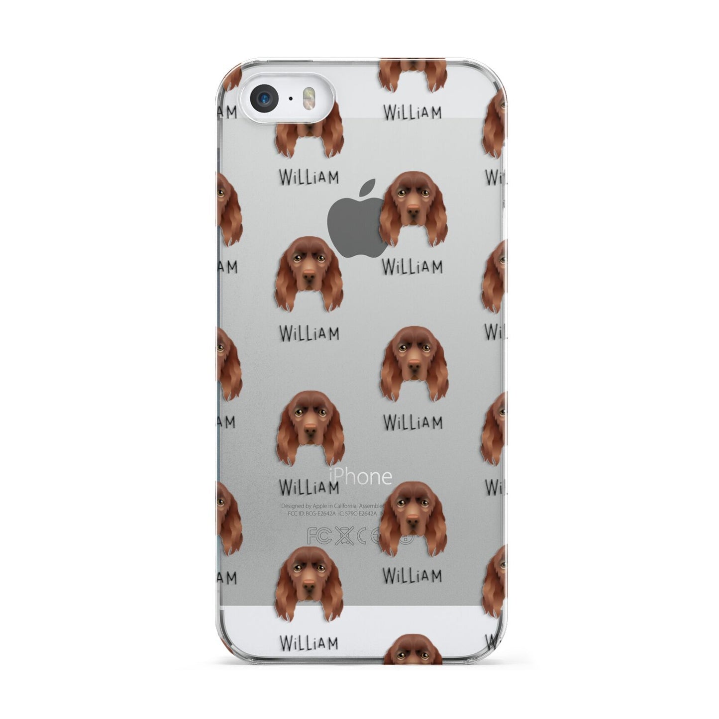 Sussex Spaniel Icon with Name Apple iPhone 5 Case
