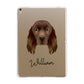 Sussex Spaniel Personalised Apple iPad Gold Case