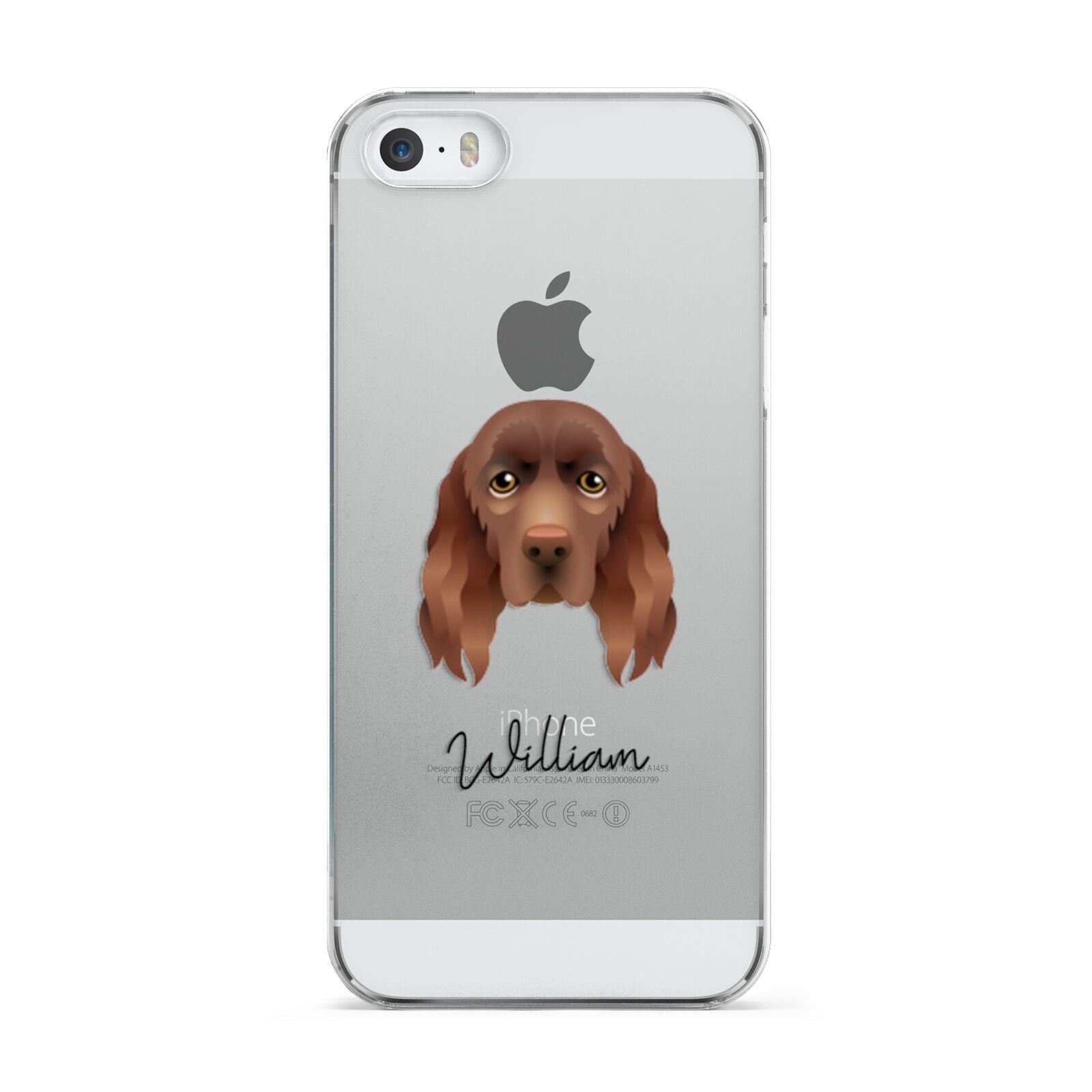 Sussex Spaniel Personalised Apple iPhone 5 Case