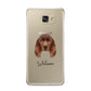 Sussex Spaniel Personalised Samsung Galaxy A9 2016 Case on gold phone