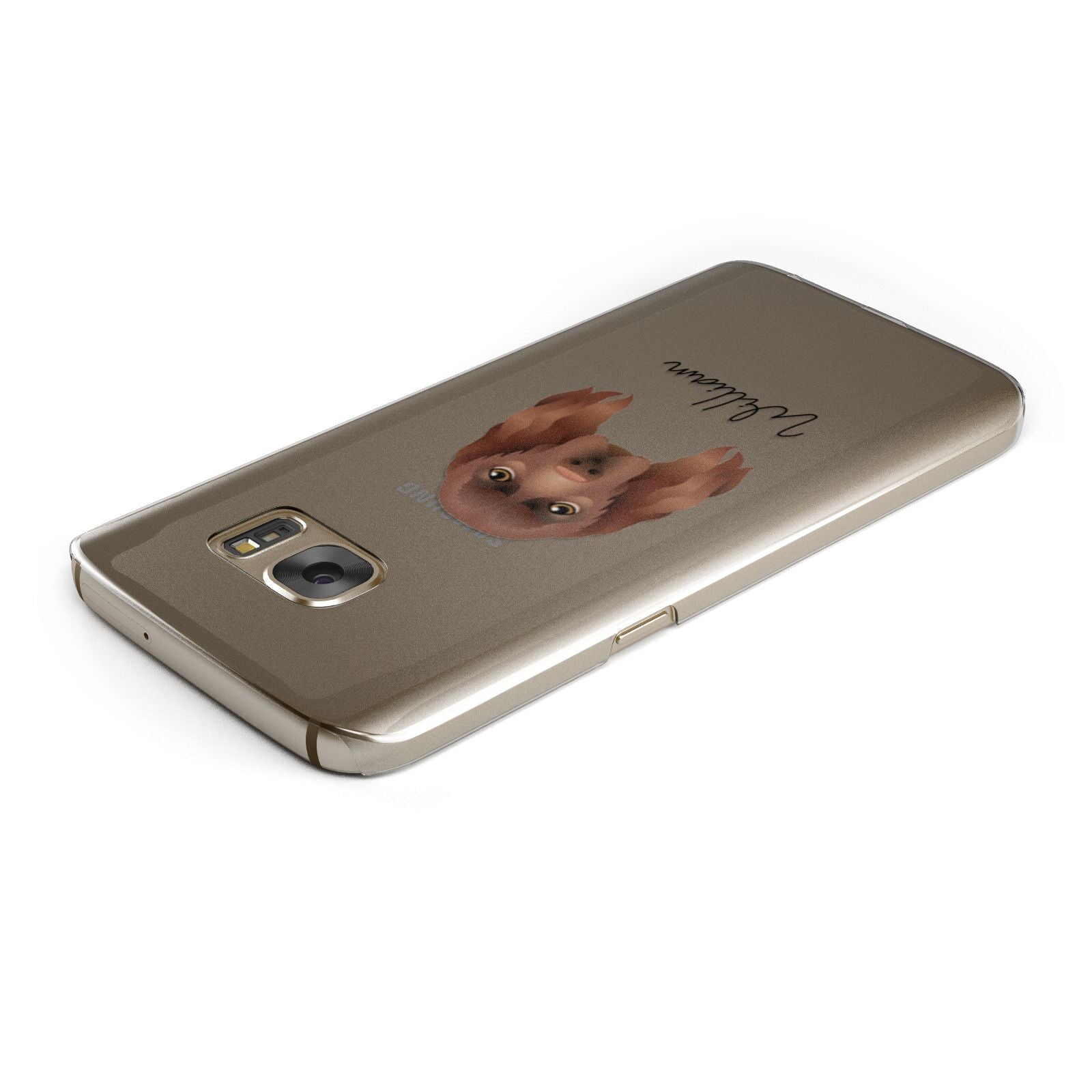 Sussex Spaniel Personalised Samsung Galaxy Case Top Cutout
