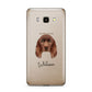 Sussex Spaniel Personalised Samsung Galaxy J7 2016 Case on gold phone