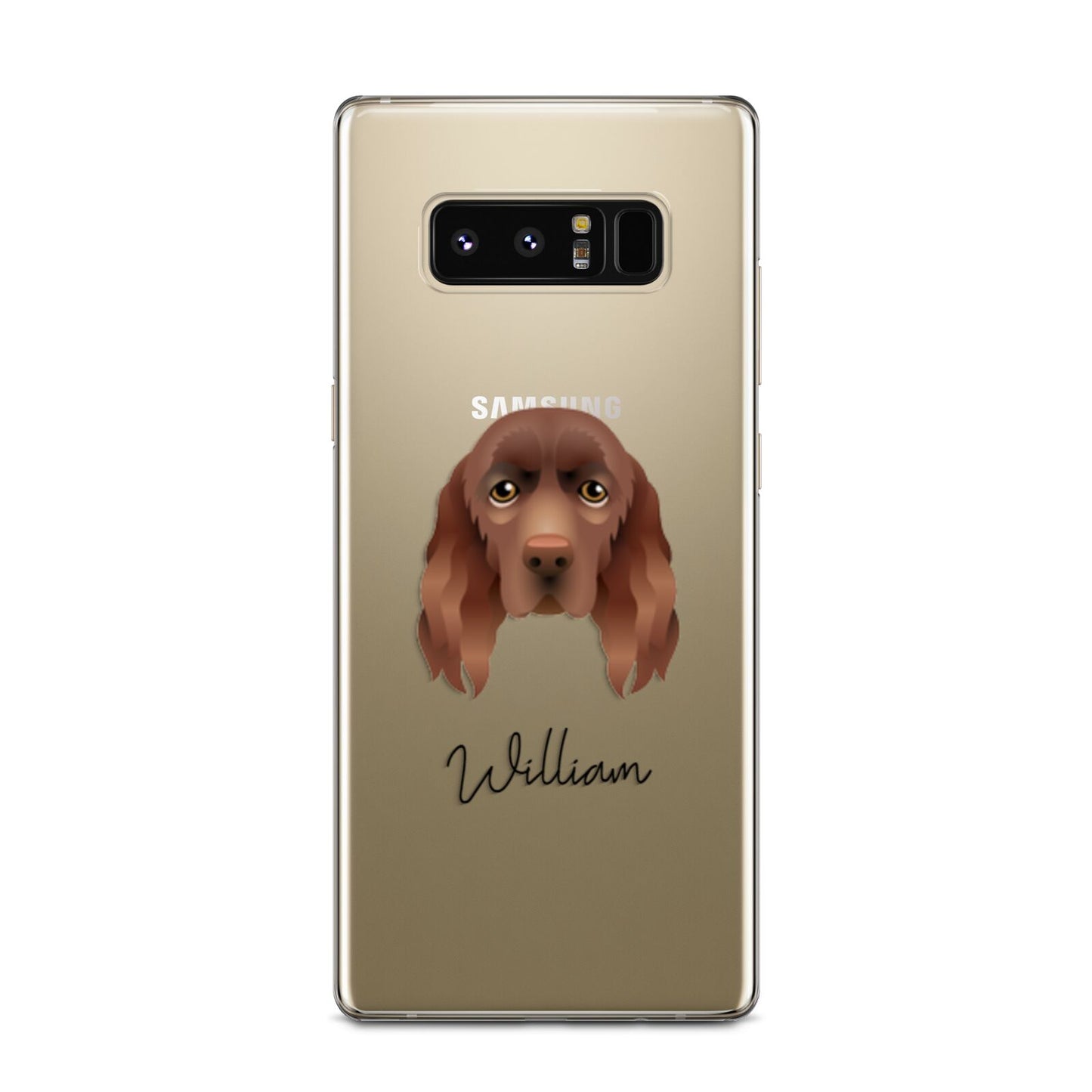 Sussex Spaniel Personalised Samsung Galaxy Note 8 Case