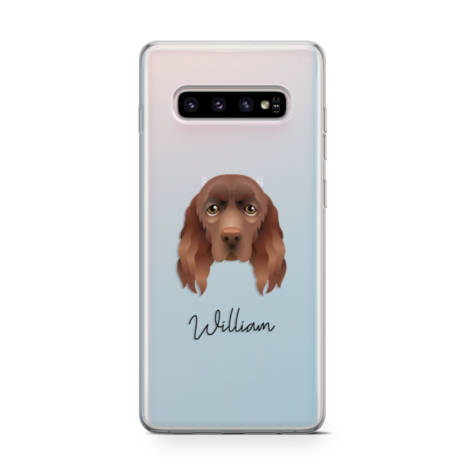 Sussex Spaniel Personalised Samsung Galaxy S10 Case