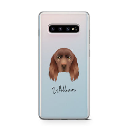 Sussex Spaniel Personalised Samsung Galaxy S10 Case