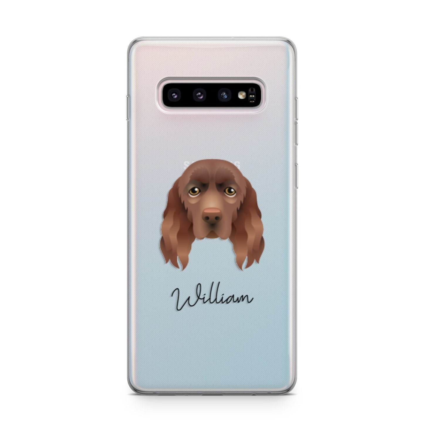 Sussex Spaniel Personalised Samsung Galaxy S10 Plus Case