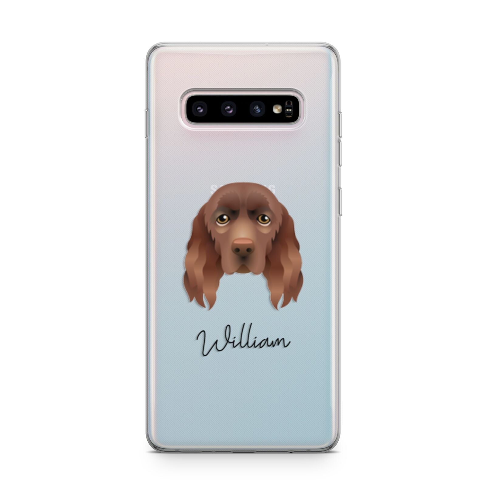 Sussex Spaniel Personalised Samsung Galaxy S10 Plus Case