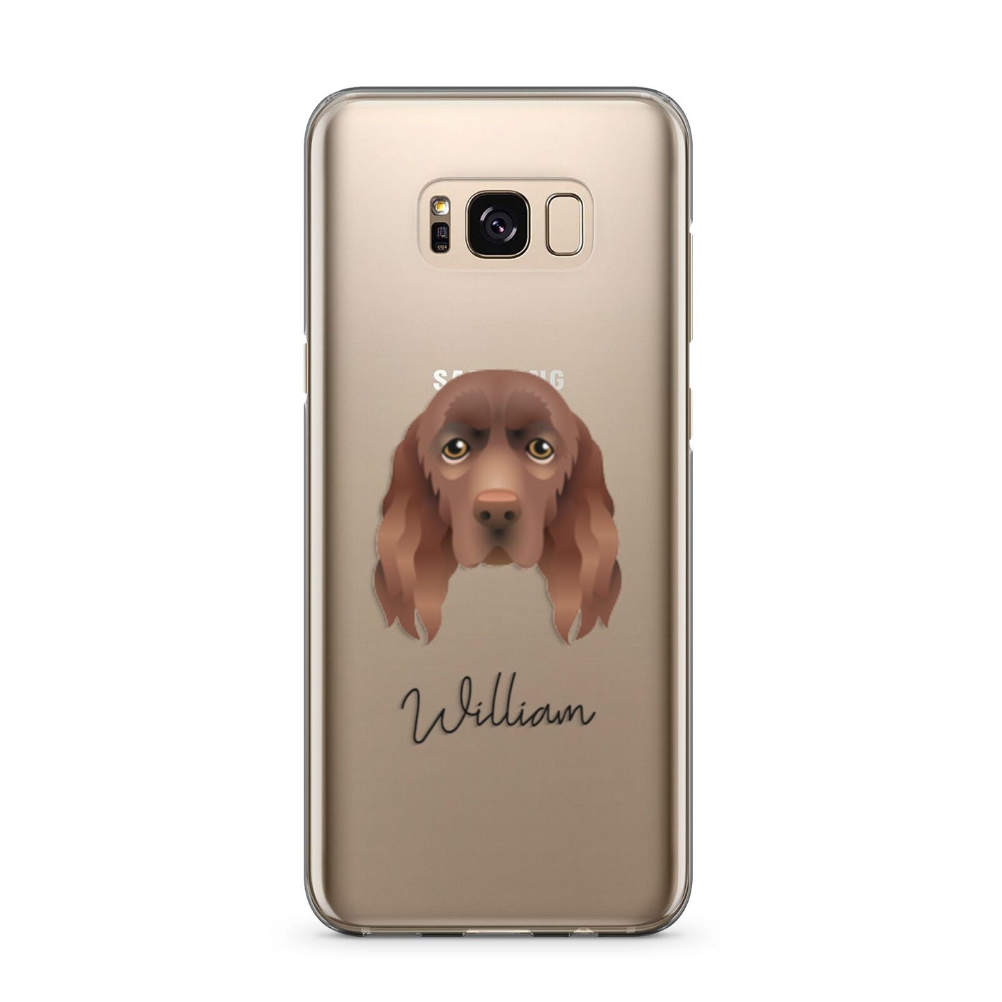 Sussex Spaniel Personalised Samsung Galaxy S8 Plus Case