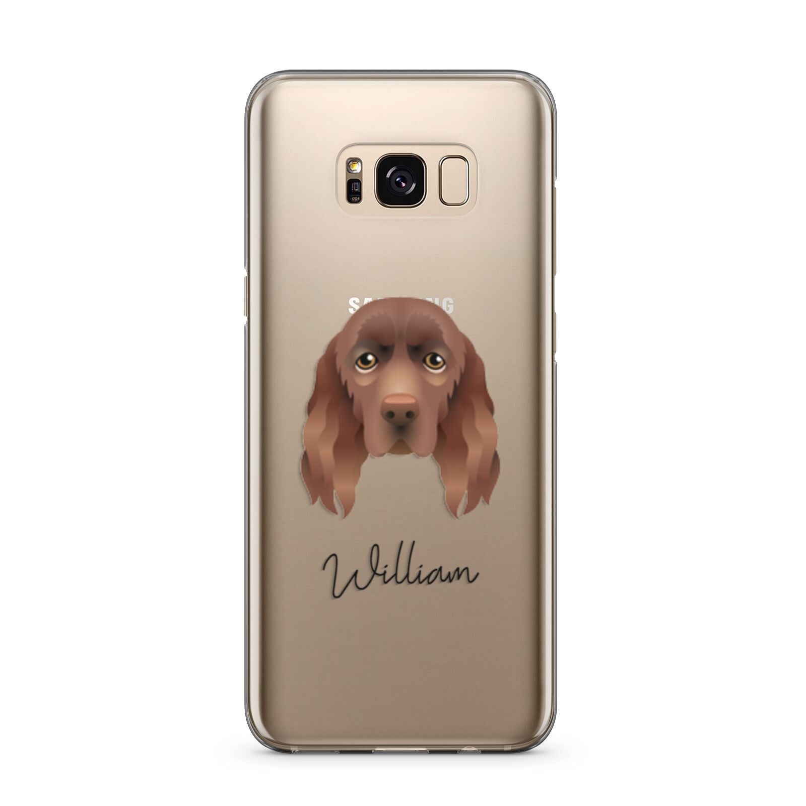 Sussex Spaniel Personalised Samsung Galaxy S8 Plus Case