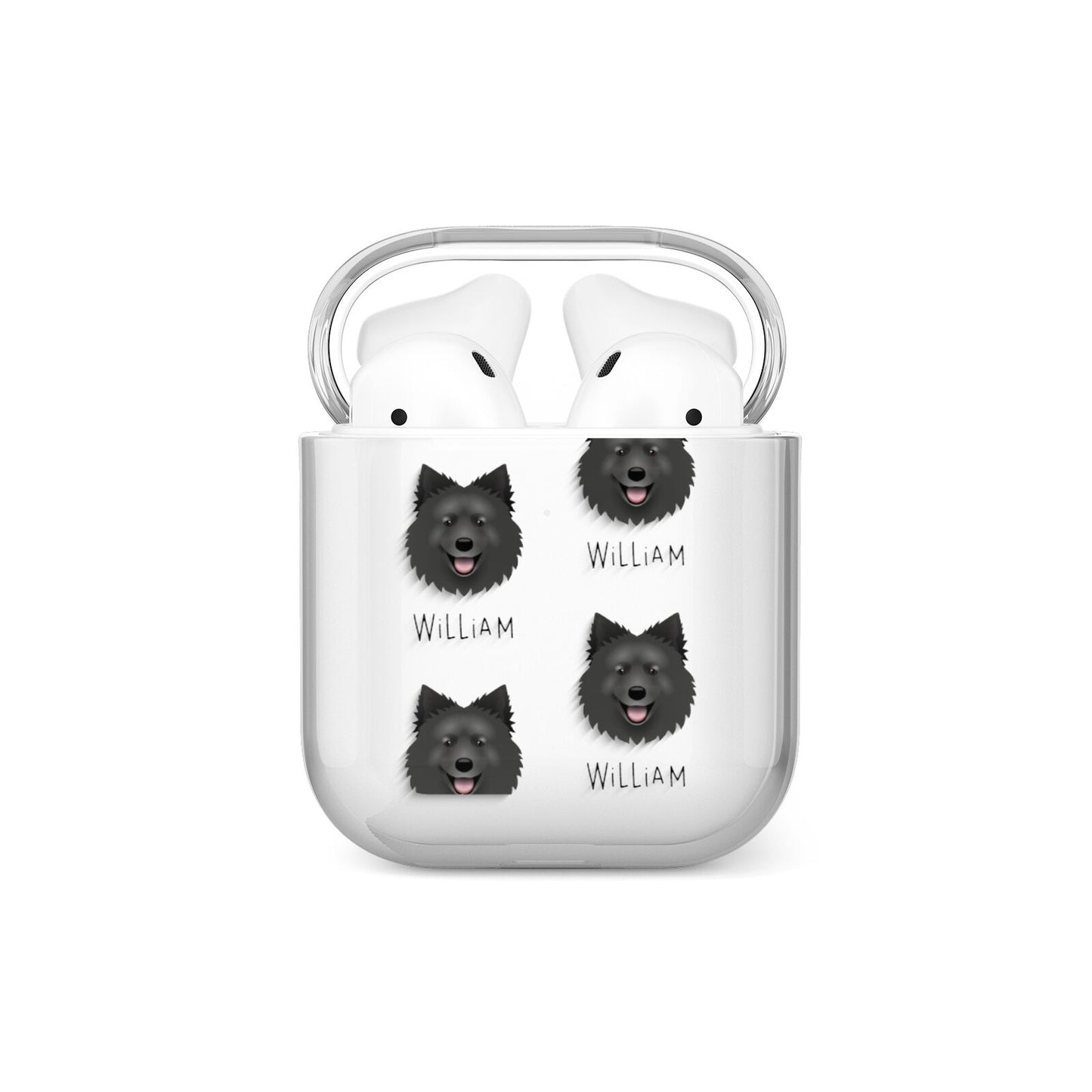 Swedish Lapphund Icon with Name AirPods Case