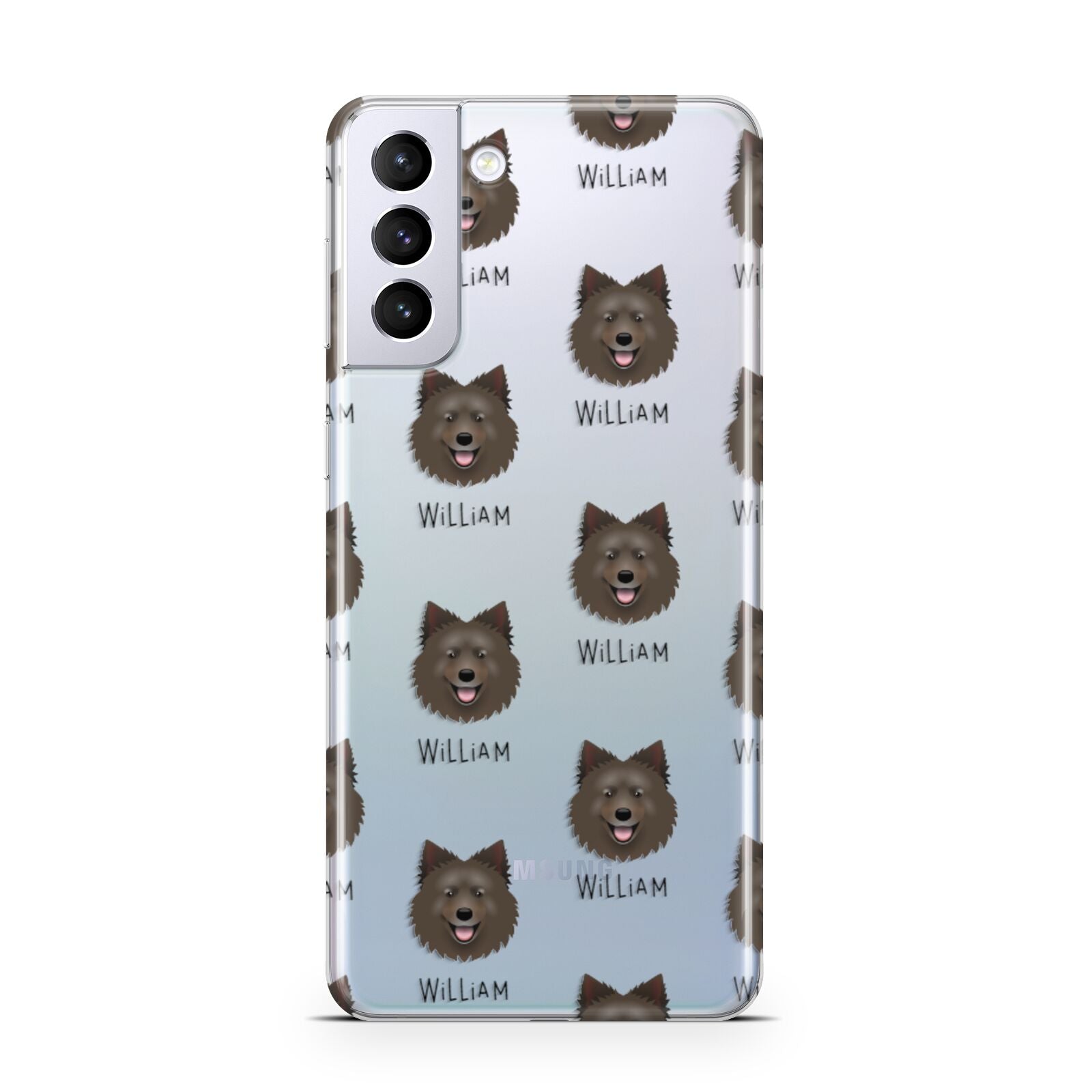 Swedish Lapphund Icon with Name Samsung S21 Plus Phone Case