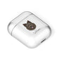 Swedish Lapphund Personalised AirPods Case Laid Flat