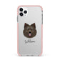 Swedish Lapphund Personalised iPhone 11 Pro Max Impact Pink Edge Case