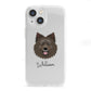 Swedish Lapphund Personalised iPhone 13 Mini Clear Bumper Case