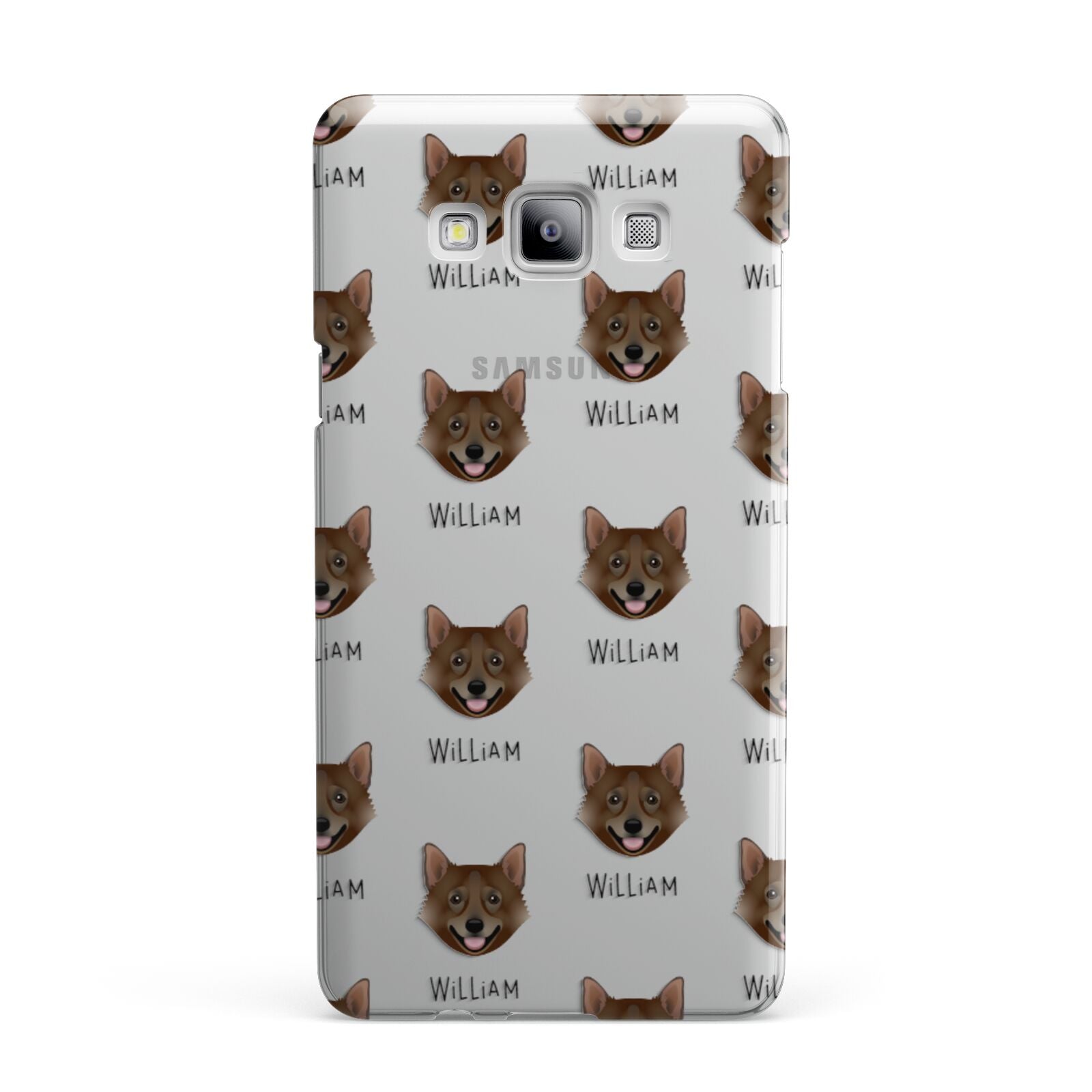 Swedish Vallhund Icon with Name Samsung Galaxy A7 2015 Case