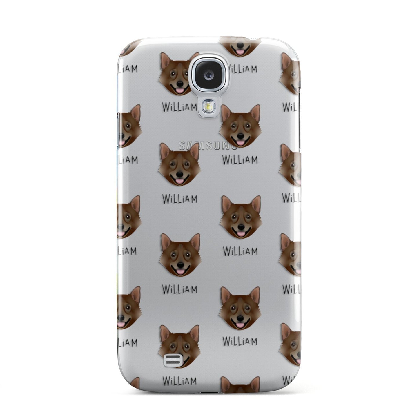 Swedish Vallhund Icon with Name Samsung Galaxy S4 Case