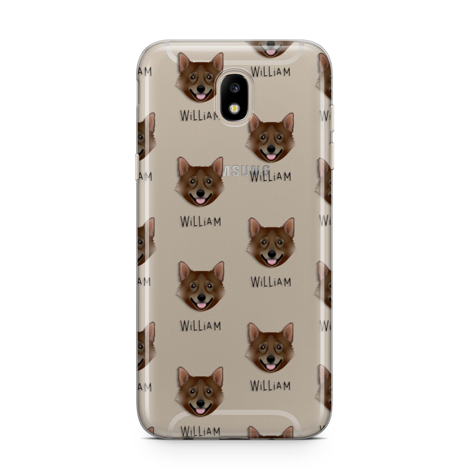 Swedish Vallhund Icon with Name Samsung J5 2017 Case