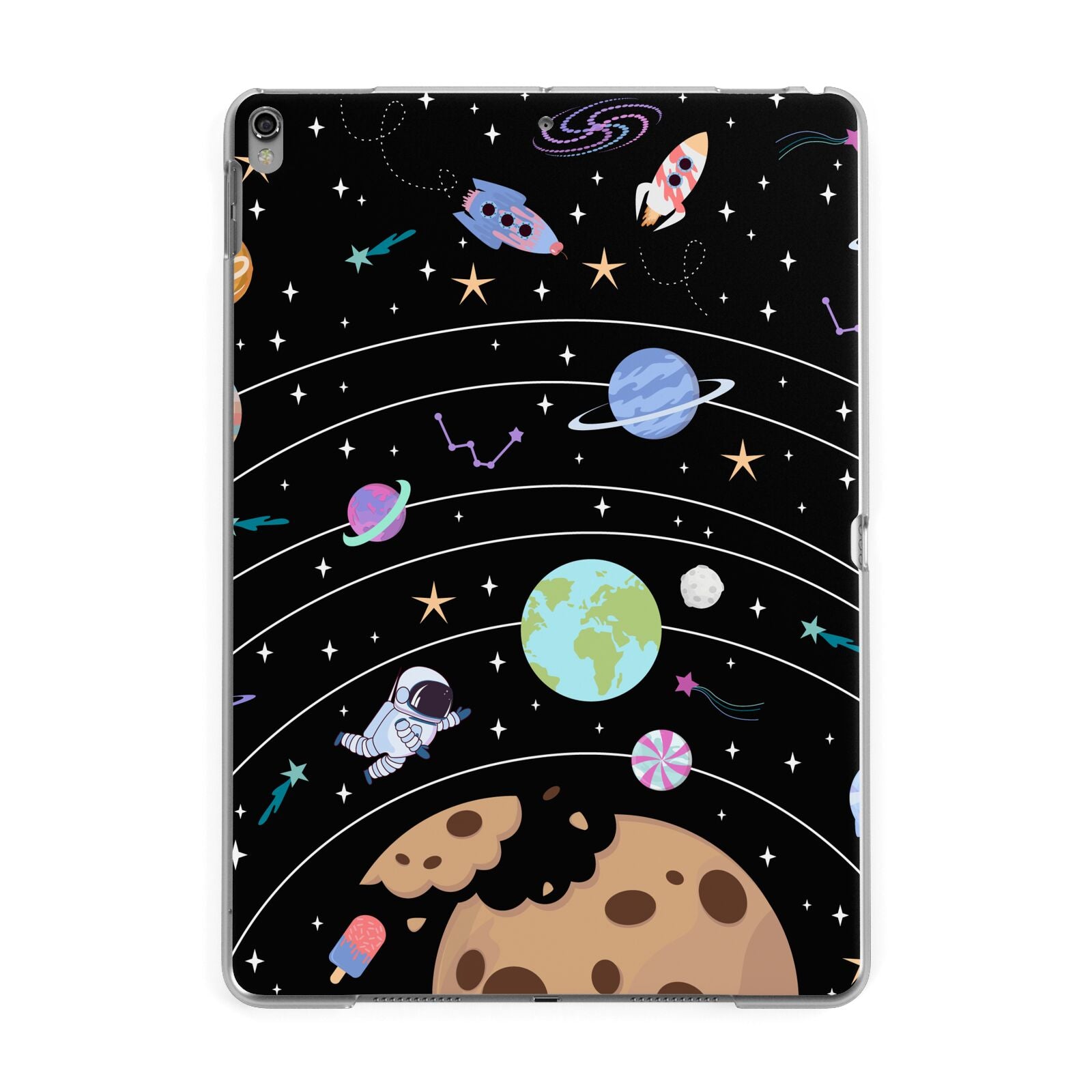 Sweet Celestial Scene Apple iPad Grey Case