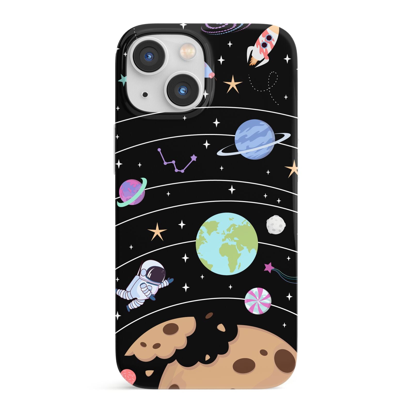 Sweet Celestial Scene iPhone 13 Mini Full Wrap 3D Snap Case