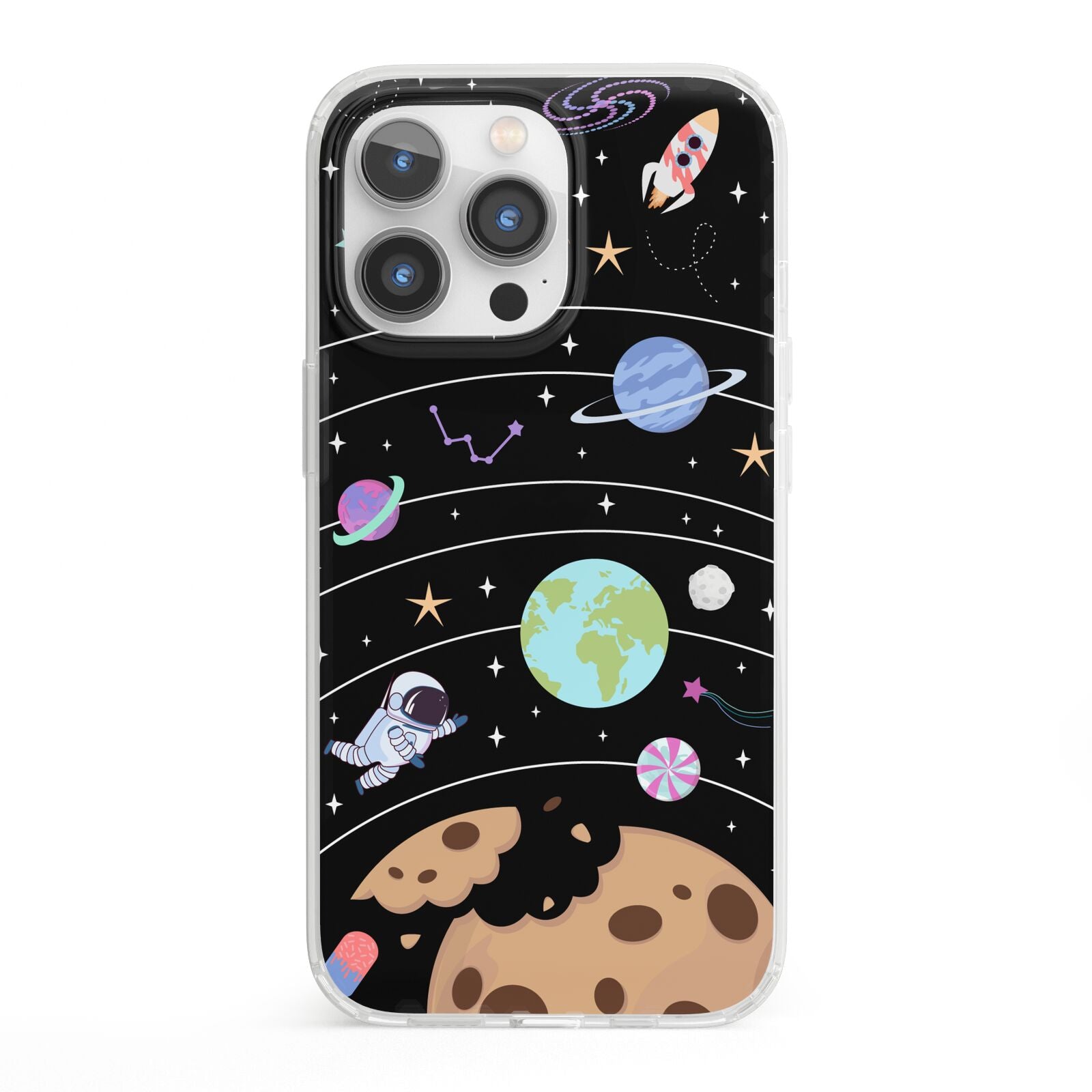 Sweet Celestial Scene iPhone 13 Pro Clear Bumper Case