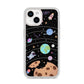 Sweet Celestial Scene iPhone 14 Glitter Tough Case Starlight