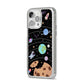 Sweet Celestial Scene iPhone 14 Pro Max Glitter Tough Case Silver Angled Image