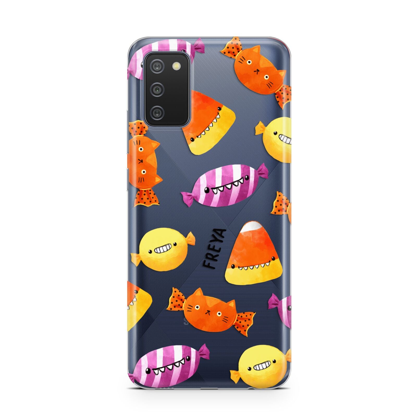 Sweet Faces Halloween Personalised Samsung A02s Case