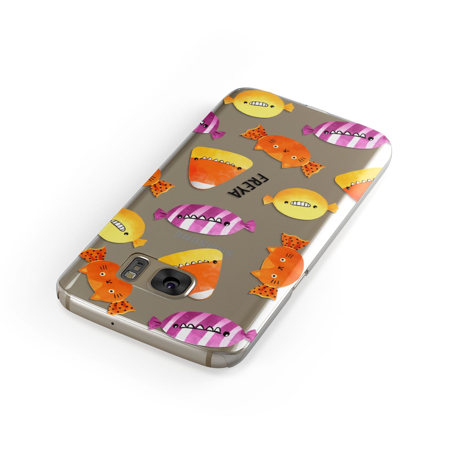 Sweet Faces Halloween Personalised Samsung Galaxy Case Front Close Up