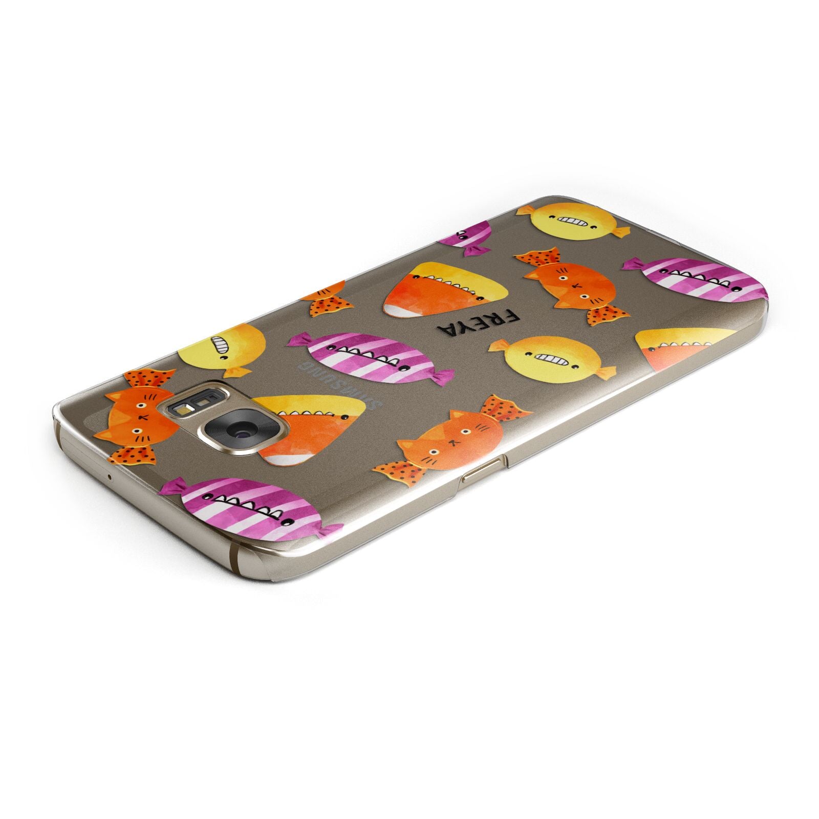 Sweet Faces Halloween Personalised Samsung Galaxy Case Top Cutout