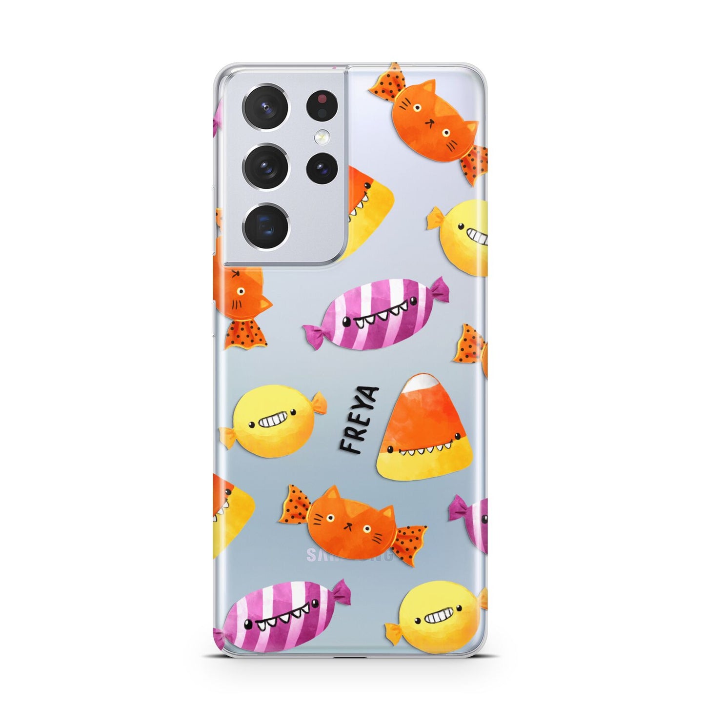 Sweet Faces Halloween Personalised Samsung S21 Ultra Case