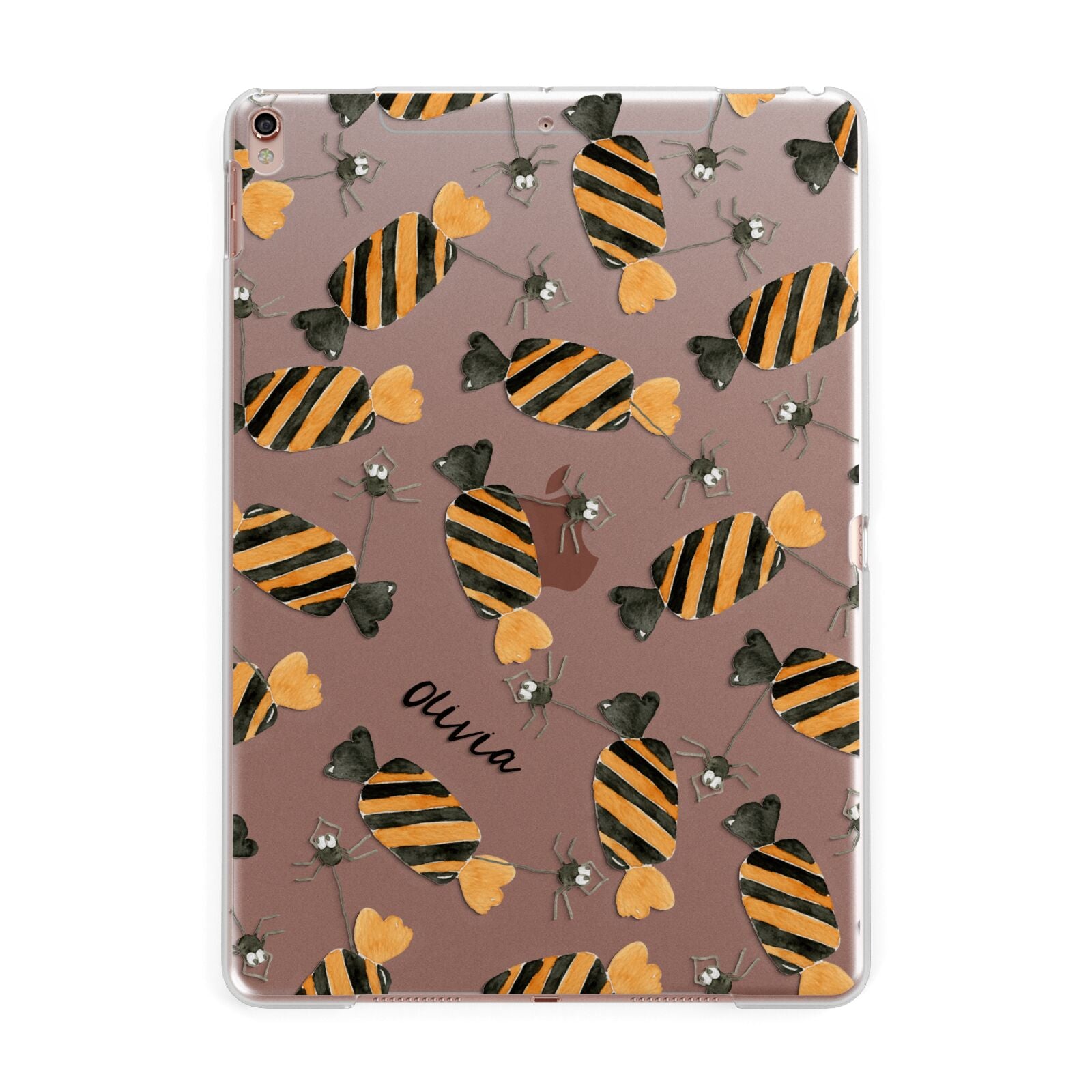 Sweet Spider Halloween Personalised Apple iPad Rose Gold Case