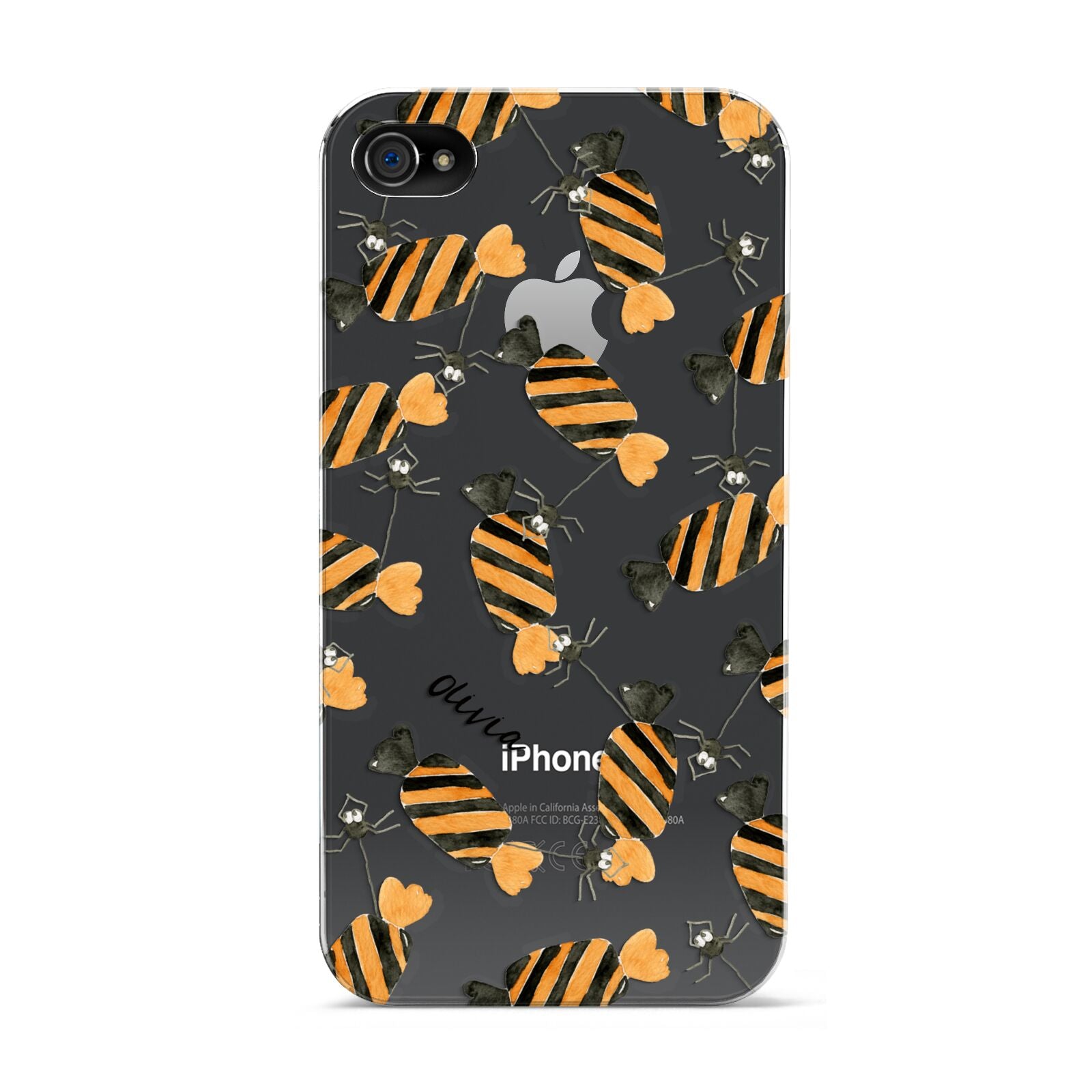 Sweet Spider Halloween Personalised Apple iPhone 4s Case