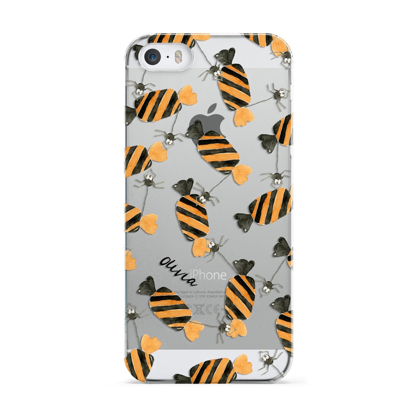 Sweet Spider Halloween Personalised Apple iPhone 5 Case