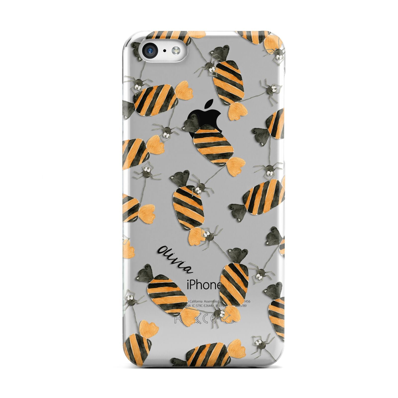 Sweet Spider Halloween Personalised Apple iPhone 5c Case