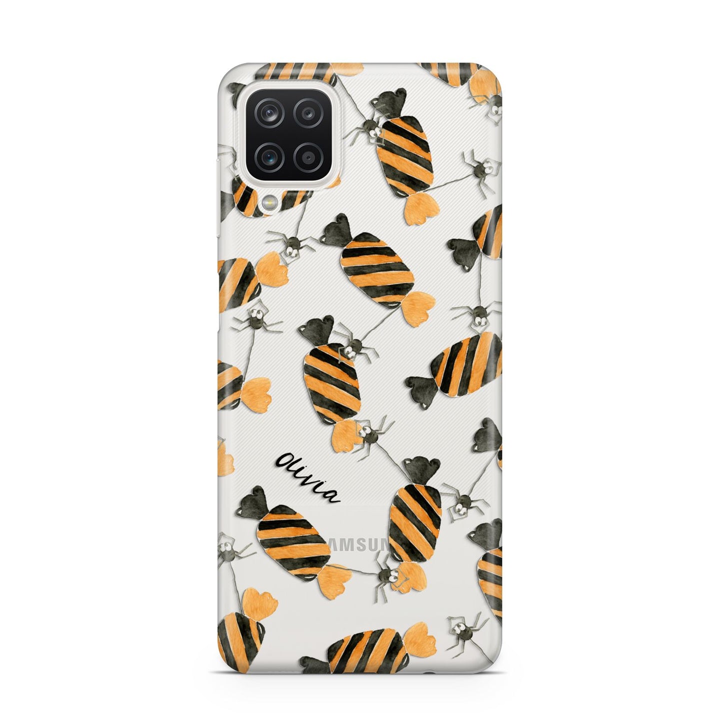 Sweet Spider Halloween Personalised Samsung A12 Case