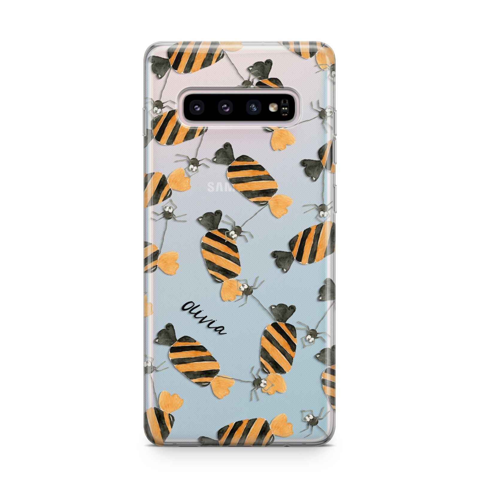 Sweet Spider Halloween Personalised Samsung Galaxy S10 Plus Case